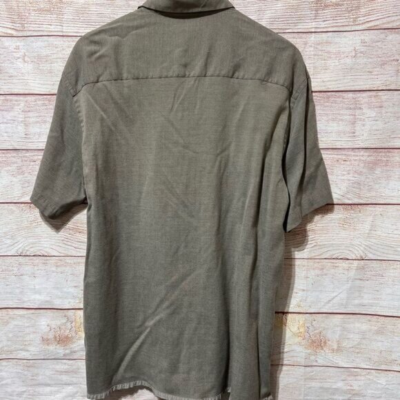 Perry Ellis Men’s Short Sleeve Button Down Shirt Size Large - Picture 5 of 7